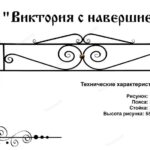 Ограды металлические — Модель ОГ-115